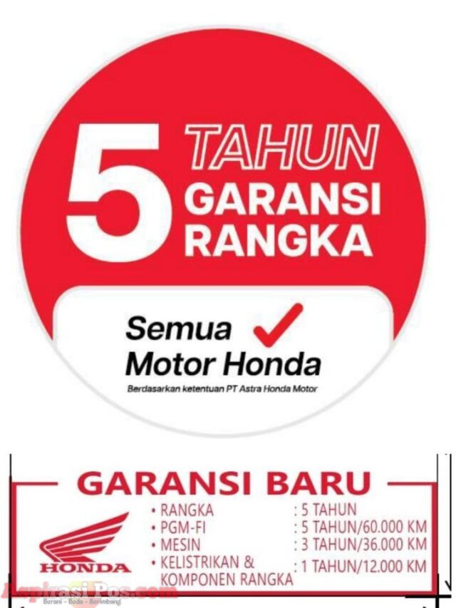 Beli Motor Honda Type Apa Saja Di Dealer Muntok Garansi Rangka