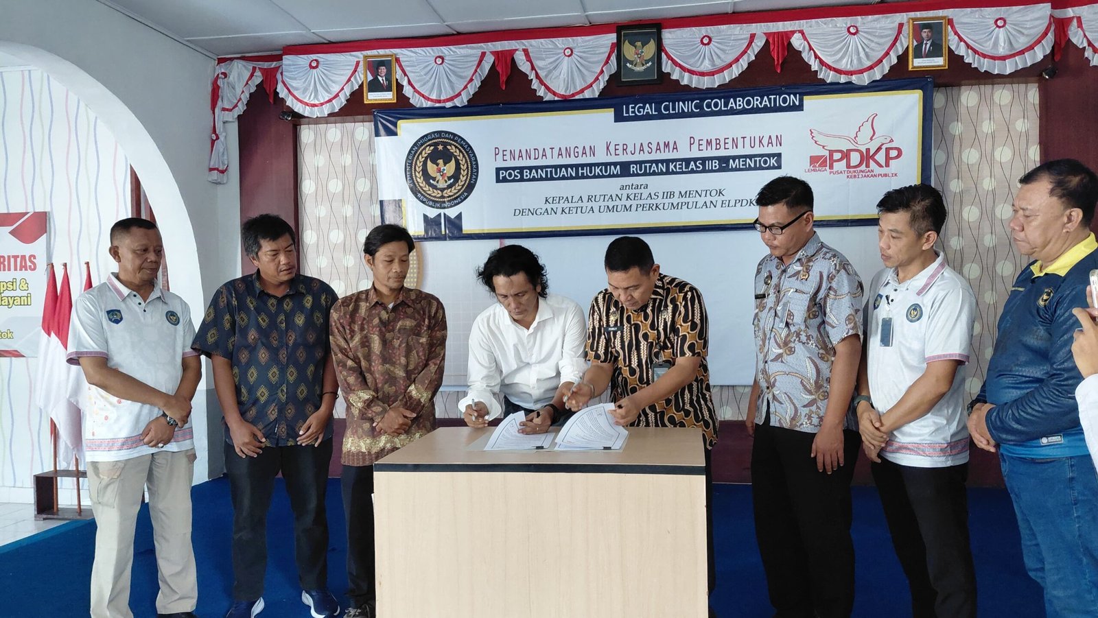 Legal Clinic Collaboration Ditandatangani Antara Rutan Kelas IIB Muntok Dengan EL-PDKP Babel